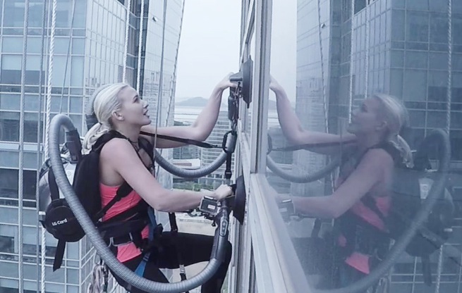 аккумулируемый пылесос для скалолаза